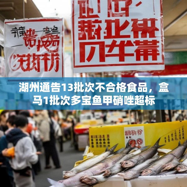 湖州通告13批次不合格食品，盒马1批次多宝鱼甲硝唑超标