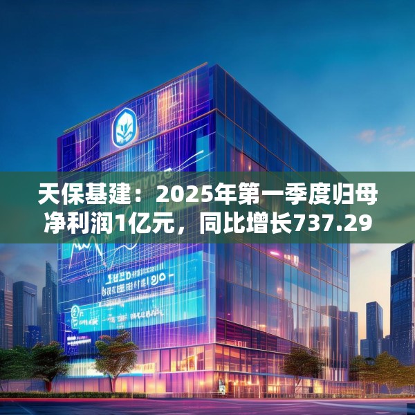 天保基建：2025年第一季度归母净利润1亿元，同比增长737.29%