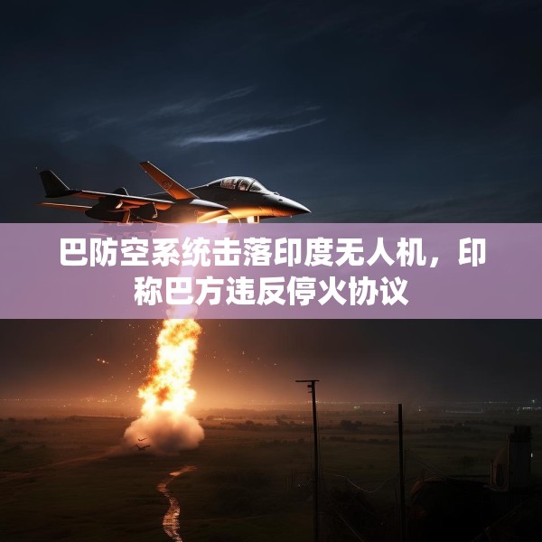 巴防空系统击落印度无人机，印称巴方违反停火协议
