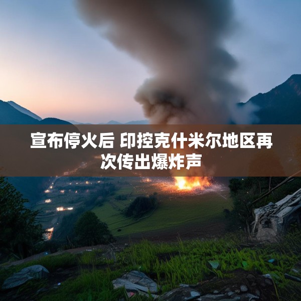 宣布停火后 印控克什米尔地区再次传出爆炸声