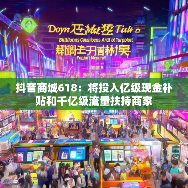 抖音商城618：将投入亿级现金补贴和千亿级流量扶持商家