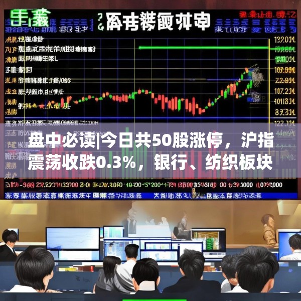 盘中必读|今日共50股涨停，沪指震荡收跌0.3%，银行、纺织板块全天强势