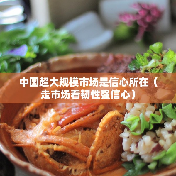 中国超大规模市场是信心所在（走市场看韧性强信心）