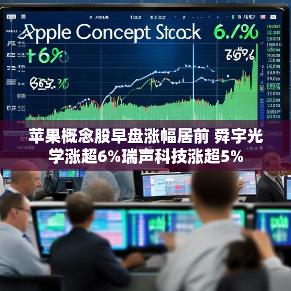 苹果概念股早盘涨幅居前 舜宇光学涨超6%瑞声科技涨超5%
