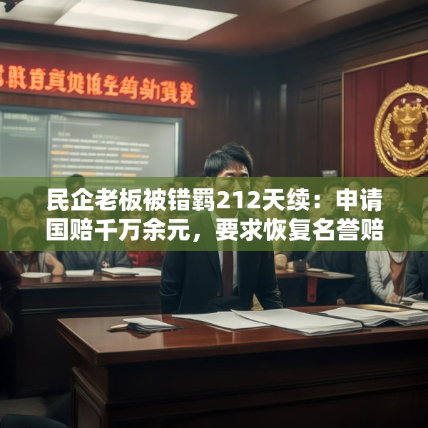 民企老板被错羁212天续：申请国赔千万余元，要求恢复名誉赔礼道歉