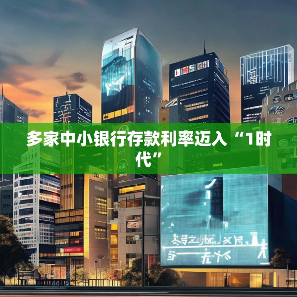 多家中小银行存款利率迈入“1时代”