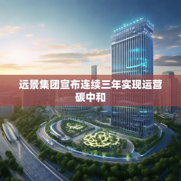 远景集团宣布连续三年实现运营碳中和