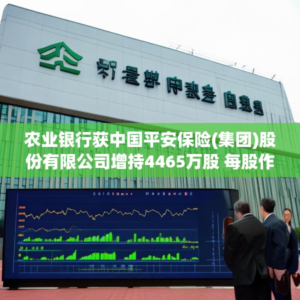 农业银行获中国平安保险(集团)股份有限公司增持4465万股 每股作价约4.77港元