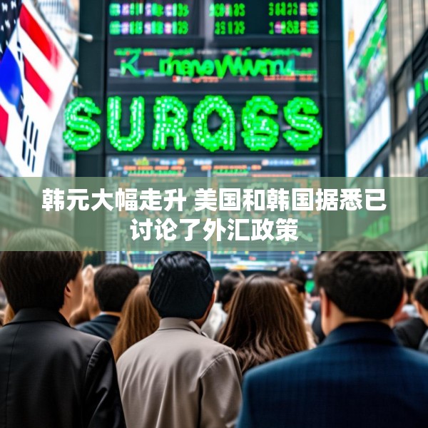 韩元大幅走升 美国和韩国据悉已讨论了外汇政策