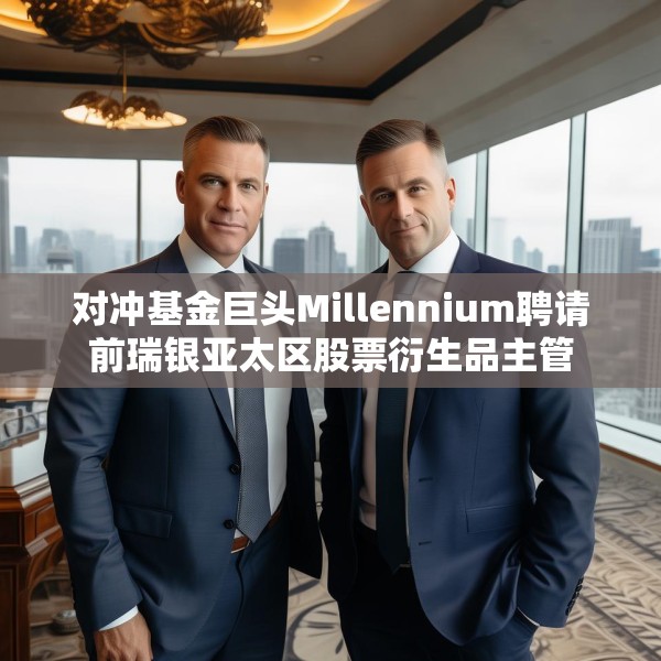 对冲基金巨头Millennium聘请前瑞银亚太区股票衍生品主管