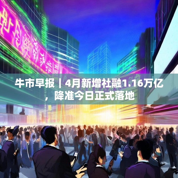 牛市早报｜4月新增社融1.16万亿，降准今日正式落地