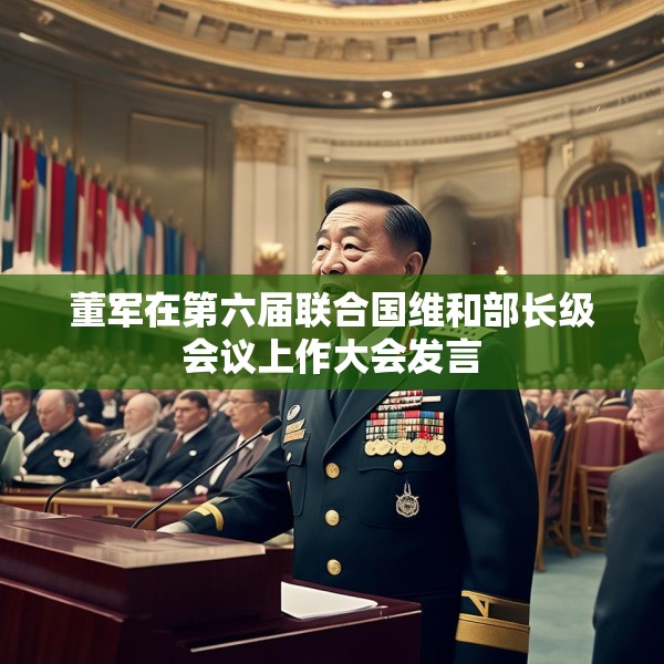 董军在第六届联合国维和部长级会议上作大会发言