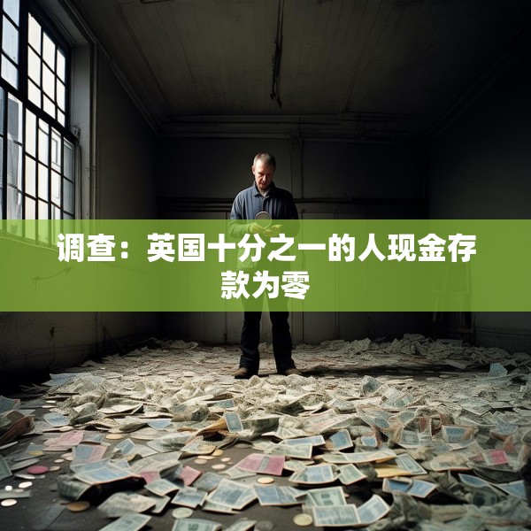 调查：英国十分之一的人现金存款为零