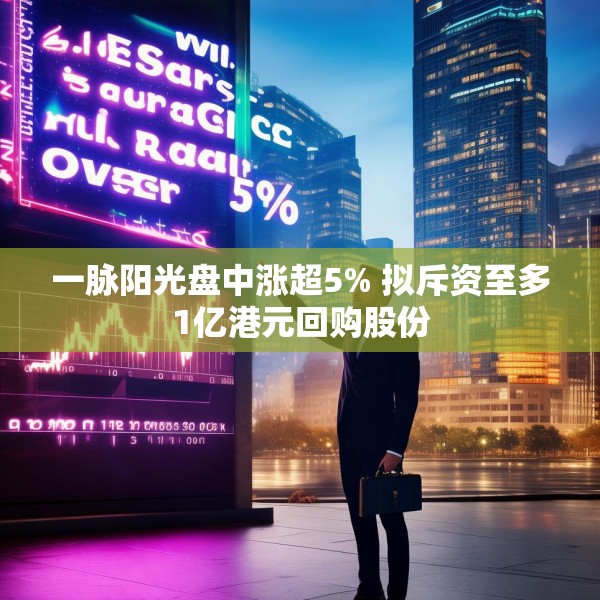 一脉阳光盘中涨超5% 拟斥资至多1亿港元回购股份