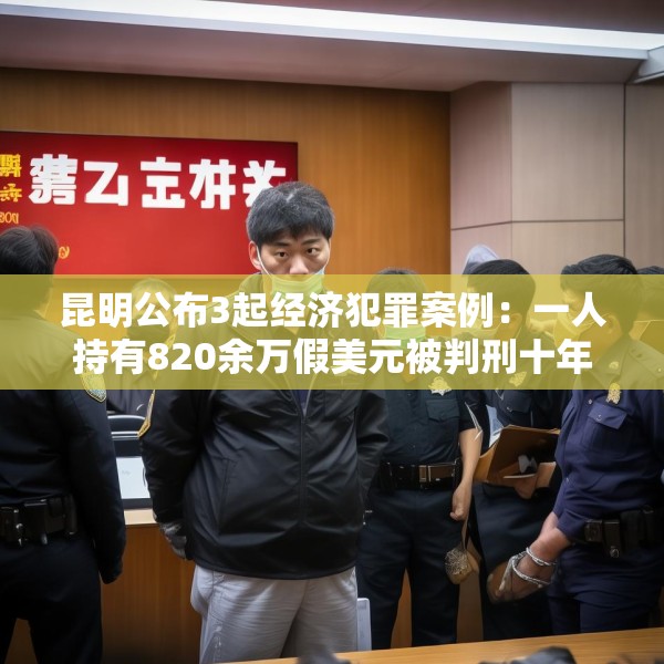 昆明公布3起经济犯罪案例：一人持有820余万假美元被判刑十年