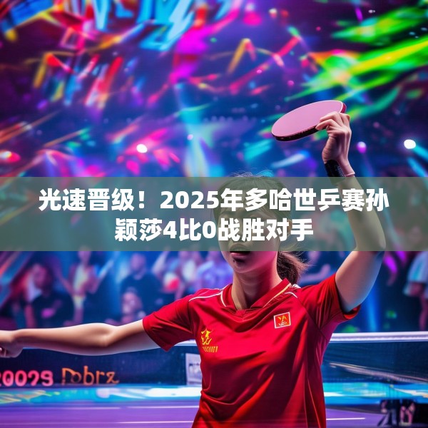 光速晋级！2025年多哈世乒赛孙颖莎4比0战胜对手