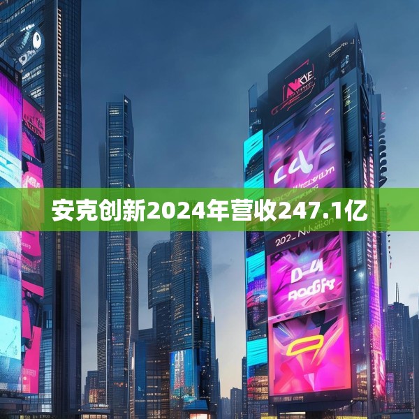 安克创新2024年营收247.1亿