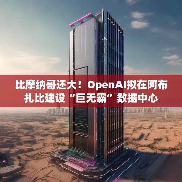 比摩纳哥还大！OpenAI拟在阿布扎比建设“巨无霸”数据中心