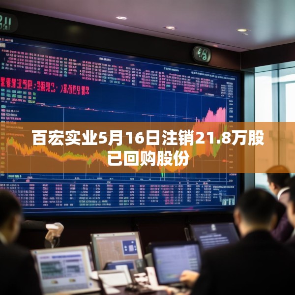 百宏实业5月16日注销21.8万股已回购股份