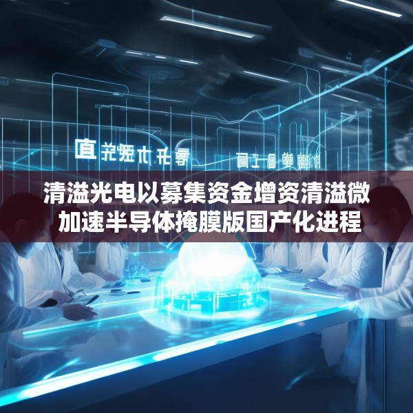 清溢光电以募集资金增资清溢微 加速半导体掩膜版国产化进程