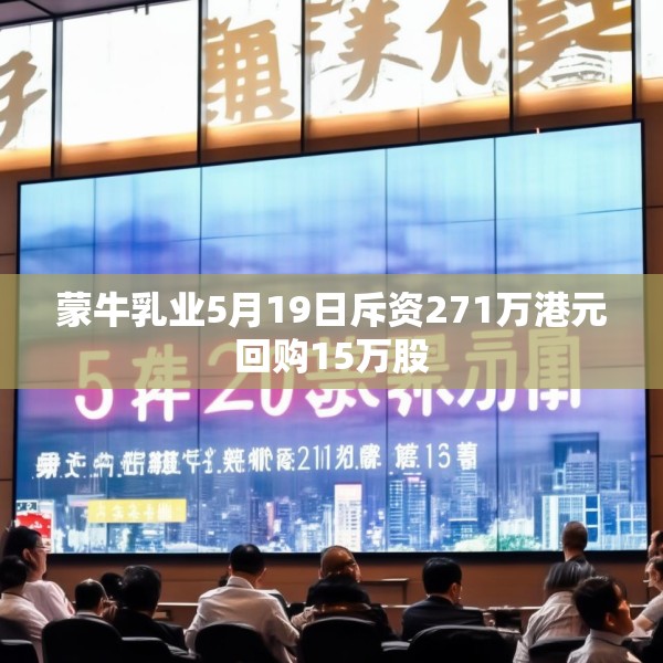 蒙牛乳业5月19日斥资271万港元回购15万股