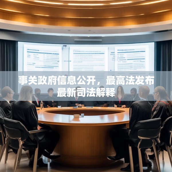 事关政府信息公开，最高法发布最新司法解释