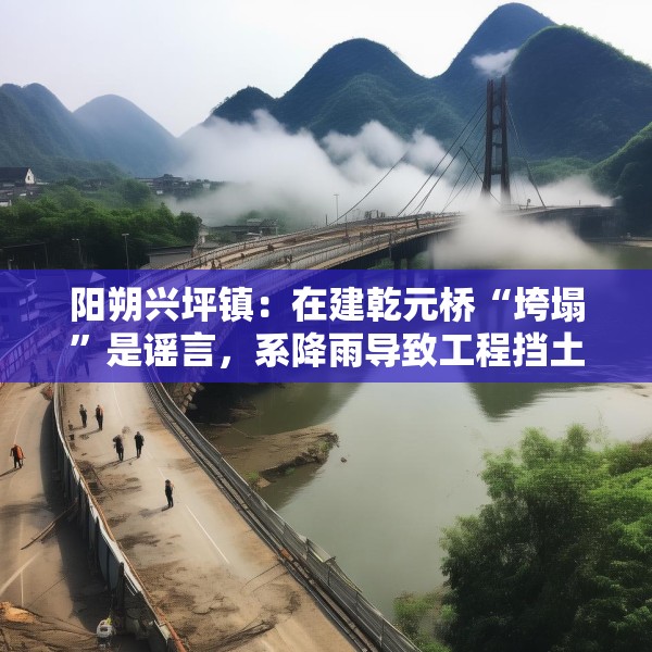 阳朔兴坪镇：在建乾元桥“垮塌”是谣言，系降雨导致工程挡土墙倾斜
