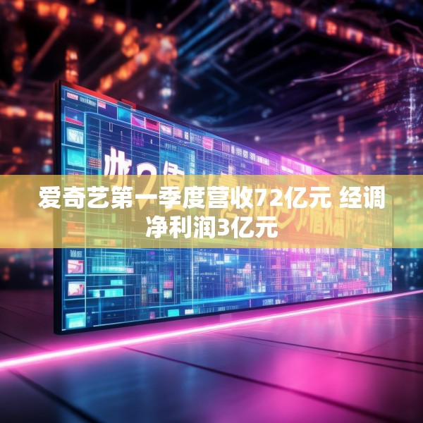 爱奇艺第一季度营收72亿元 经调净利润3亿元