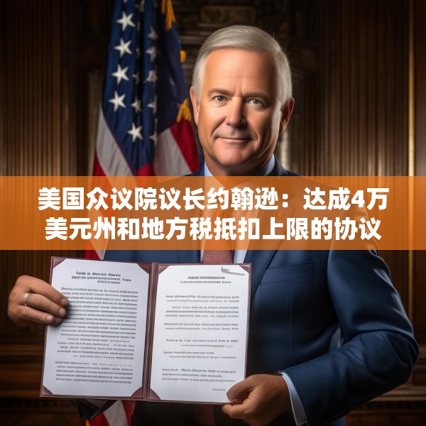 美国众议院议长约翰逊：达成4万美元州和地方税抵扣上限的协议