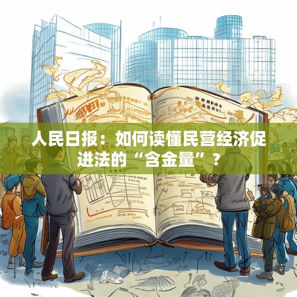 人民日报：如何读懂民营经济促进法的“含金量”？
