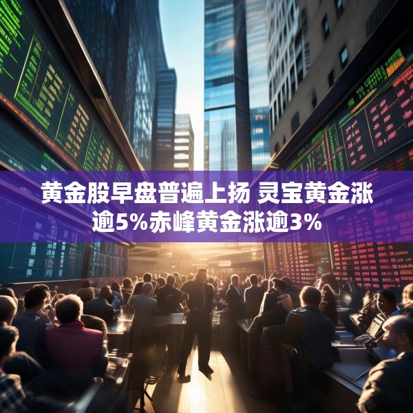 黄金股早盘普遍上扬 灵宝黄金涨逾5%赤峰黄金涨逾3%
