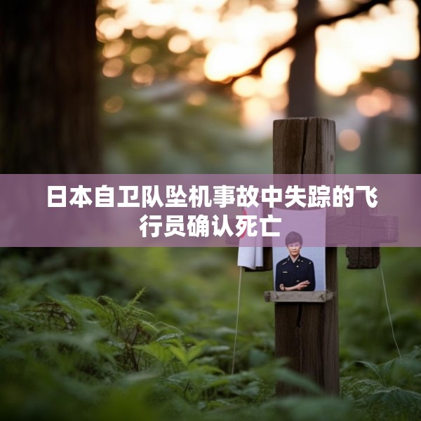 日本自卫队坠机事故中失踪的飞行员确认死亡