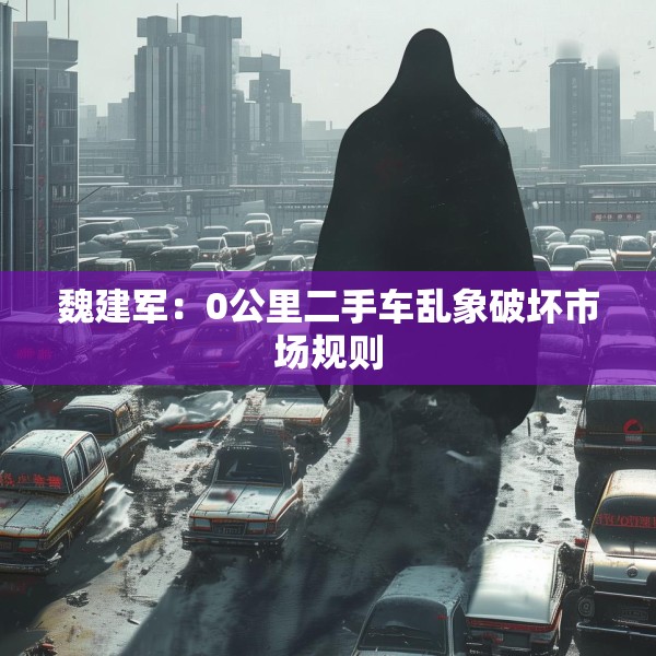 魏建军：0公里二手车乱象破坏市场规则