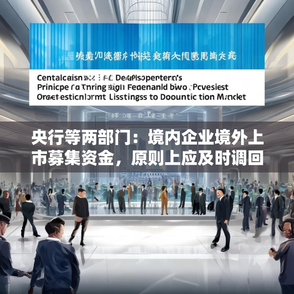 央行等两部门：境内企业境外上市募集资金，原则上应及时调回境内
