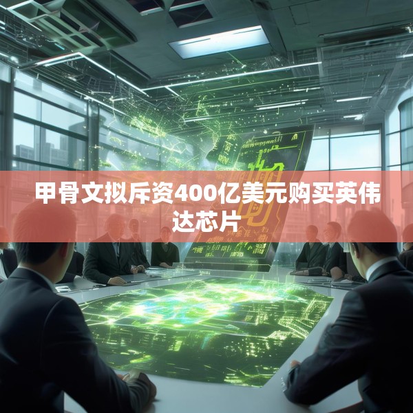 甲骨文拟斥资400亿美元购买英伟达芯片