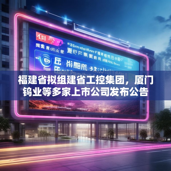 福建省拟组建省工控集团，厦门钨业等多家上市公司发布公告