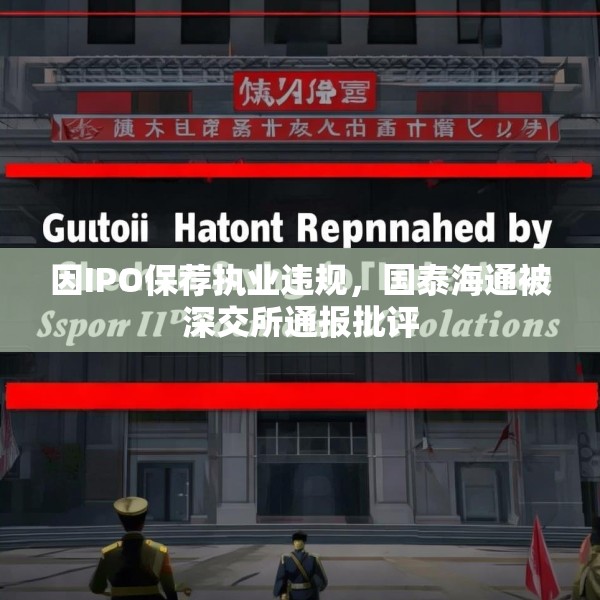 因IPO保荐执业违规，国泰海通被深交所通报批评