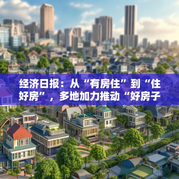 经济日报：从“有房住”到“住好房”，多地加力推动“好房子”建设