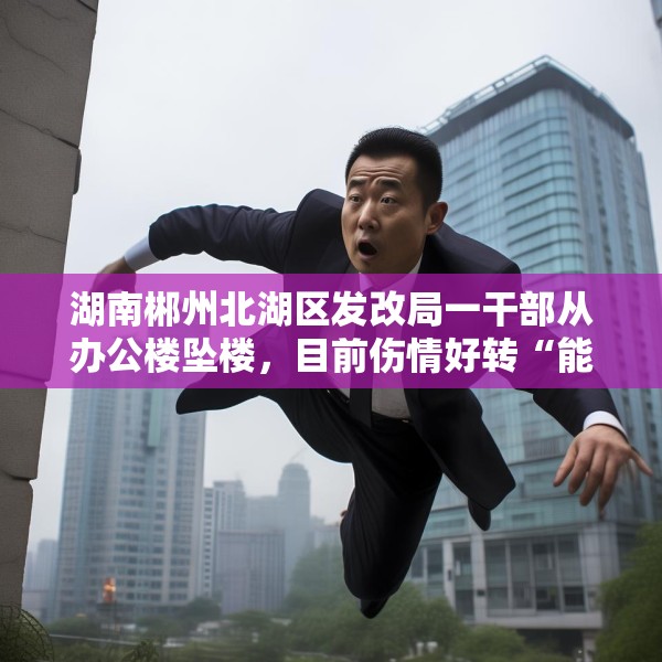湖南郴州北湖区发改局一干部从办公楼坠楼，目前伤情好转“能开口说话”