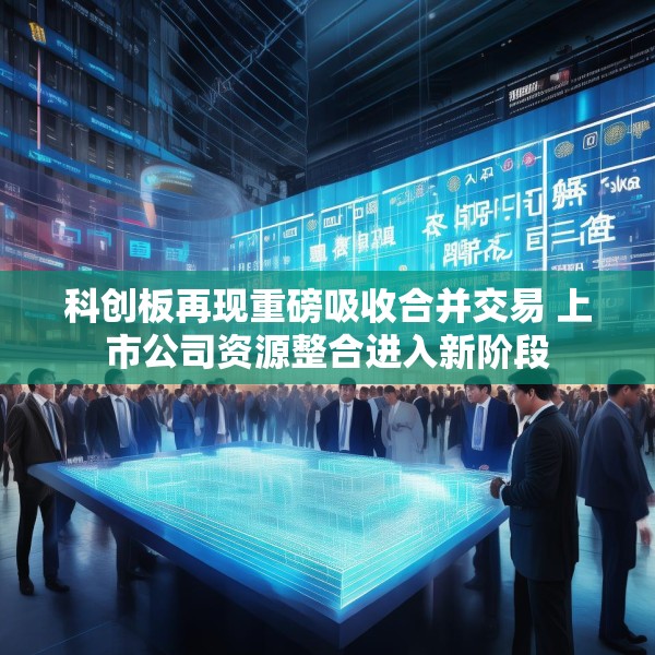 科创板再现重磅吸收合并交易 上市公司资源整合进入新阶段
