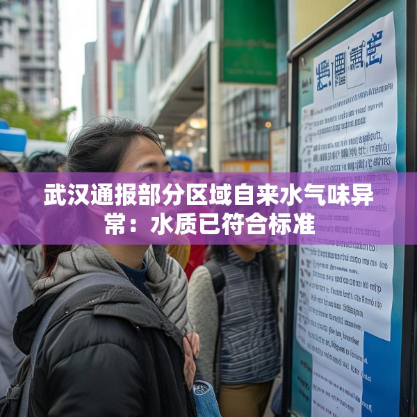 武汉通报部分区域自来水气味异常：水质已符合标准