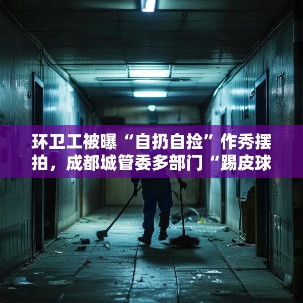 环卫工被曝“自扔自捡”作秀摆拍，成都城管委多部门“踢皮球”式回应