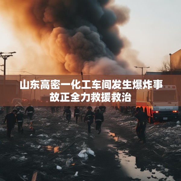 山东高密一化工车间发生爆炸事故正全力救援救治