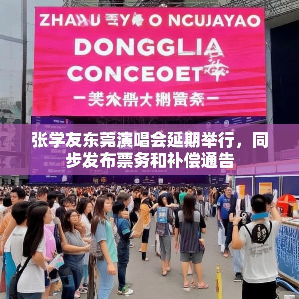 张学友东莞演唱会延期举行，同步发布票务和补偿通告