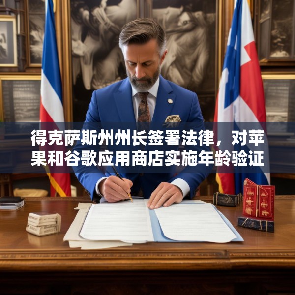 得克萨斯州州长签署法律，对苹果和谷歌应用商店实施年龄验证