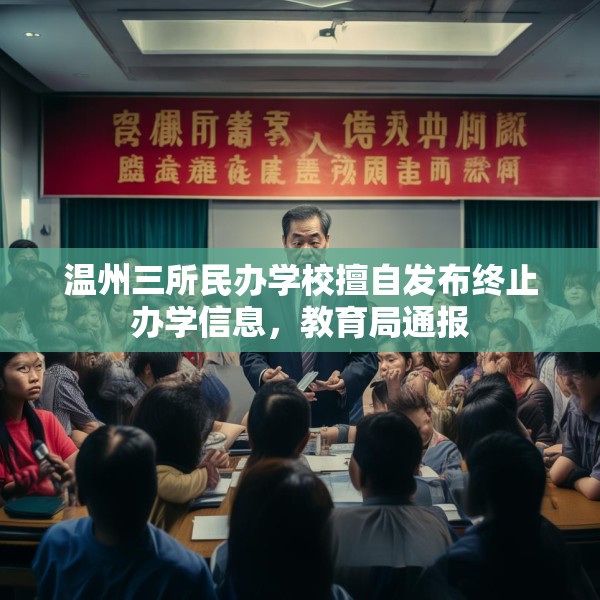 温州三所民办学校擅自发布终止办学信息，教育局通报