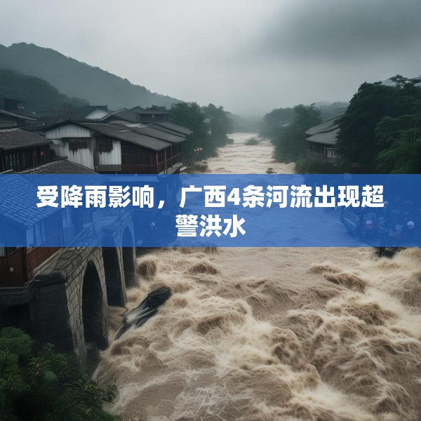 受降雨影响，广西4条河流出现超警洪水