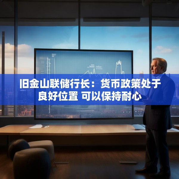 旧金山联储行长：货币政策处于良好位置 可以保持耐心