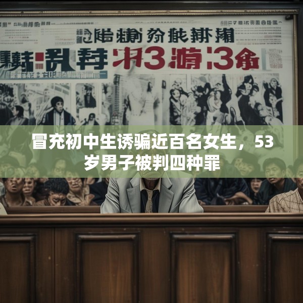 冒充初中生诱骗近百名女生，53岁男子被判四种罪