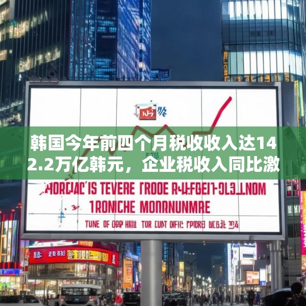 韩国今年前四个月税收收入达142.2万亿韩元，企业税收入同比激增57%